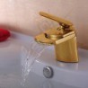 Centerset Single Handle One Hole in Ti-PVD Bathroom Sink Tap