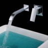 Shengbaier Contemporary Brass Waterfall Bathroom Sink Tap