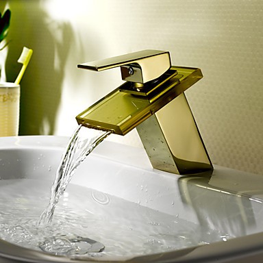 Centerset Single Handle One Hole in Ti-PVD Bathroom Sink Tap Centerset Single Handle One...