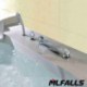 Mlfalls New Products Five Holes Crystal Handles Temperatured Led Waterfall  Chrome Finish Bathroom Taps