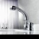 Widespread Single Handle Three Holes in Chrome Bathroom Sink Tap