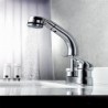 Widespread Single Handle Three Holes in Chrome Bathroom Sink Tap