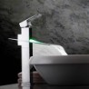Color Changing LED Waterfall Bathroom Sink Tap (Tall)
