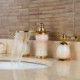 Widespread Two Handles Three Holes in Ti-PVD Bathroom Sink Tap