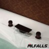 Mlfalls Brands Waterfall Spout Oil Rubbed Bronze Bathroom Basin or Tub Tap Filler Hand Shower