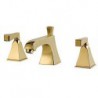 Centerset Two Handles Three Holes in Rose Gold Bathroom Sink Tap