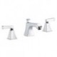 Centerset Two Handles Three Holes in Chrome Bathroom Sink Tap
