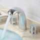 American Standard Widespread Two Handles Three Holes in Chrome Bathroom Sink Tap