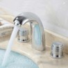 American Standard Widespread Two Handles Three Holes in Chrome Bathroom Sink Tap