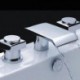American Standard Widespread Two Handles Three Holes in Chrome Bathroom Sink Tap