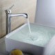 Contemporary Chrome Finish Brass One Hole Single Handle Bathroom Sink Tap