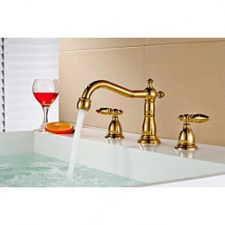 Bathroom Gold finish Dual...