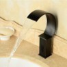 Oil-rubbed Bronze Waterfall Black Bathroom Sink Automatic Tap with Sensor