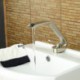 American Standard Centerset Single Handle One Hole in Nickel Brushed Bathroom Sink Tap