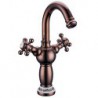 Centerset Two Handles One Hole in Rose Gold Bathroom Sink Tap