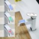 High Quality Environment Protecting Hydroelectric Power LED RGB Brass Chrome Plated Basin Tap - White+Silver