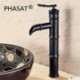 Traditional Bamboo Joint Oil-rubbed Bronze Finish Bathroom Sink Tap