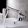 Centerset Single Handle One Hole in Chrome Bathroom Sink Tap