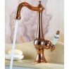 Centerset Single Handle One Hole in Rose Gold Bathroom Sink Tap