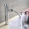 Centerset Single Handle One Hole in Chrome Bathroom Sink Tap