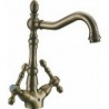 American Standard Centerset Two Handles One Hole in Antique Bronze Bathroom Sink Tap