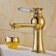 Centerset Single Handle One Hole in Ti-PVD Bathroom Sink Tap