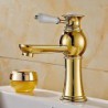 Centerset Single Handle One Hole in Ti-PVD Bathroom Sink Tap