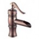 Centerset Single Handle One Hole in Antique Copper Bathroom Sink Tap