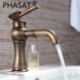 Deck Mounted Single Handle One Hole in Antique Brass Bathroom Sink Tap