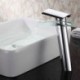 Chrome Finish Waterfall Glass Spout Bathroom Sink Tap
