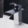Centerset Single Handle One Hole in Chrome Bathroom Sink Tap