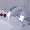 Centerset Two Handles One Hole in Chrome Bathroom Sink Tap
