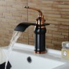 Centerset Single Handle One Hole in Oil-rubbed Bronze Bathroom Sink Tap
