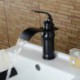 Centerset Single Handle One Hole in Oil-rubbed Bronze Bathroom Sink Tap