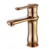 Vessel Single Handle One Hole in Rose Gold Bathroom Sink Tap