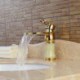 Centerset Single Handle One Hole in Ti-PVD Bathroom Sink Tap