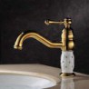 Centerset Single Handle One Hole in Ti-PVD Bathroom Sink Tap
