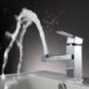 Centerset Single Handle One Hole in Chrome Bathroom Sink Tap