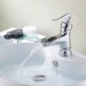 Centerset Single Handle One Hole in Chrome Bathroom Sink Tap