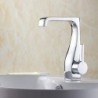 Centerset Single Handle One Hole in Chrome Bathroom Sink Tap