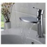 Centerset Single Handle One Hole in Chrome Bathroom Sink Tap