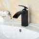 High Quality Oil-rubbed Bronze Bathroom Sink Tap With One Hole Single Handle(Short) - Black