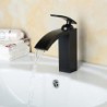High Quality Oil-rubbed Bronze Bathroom Sink Tap With One Hole Single Handle(Short) - Black