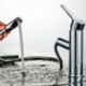 Centerset Single Handle One Hole in Chrome Bathroom Sink Tap
