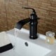 Personalized Bathroom Sink Tap Oil-rubbed Bronze Finish Single Handle