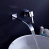 Contemporary Brass Waterfall Bathroom Sink Tap (Wall Mount)