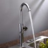 Vessel Single Handle One Hole in Chrome Kitchen Tap
