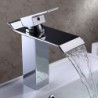 Centerset Single Handle One Hole in Chrome Bathroom Sink Tap