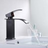 Centerset Single Handle One Hole in Oil-rubbed Bronze Bathroom Sink Tap