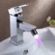 Bathroom Sink Tap Contemporary LED Brass Chrome
